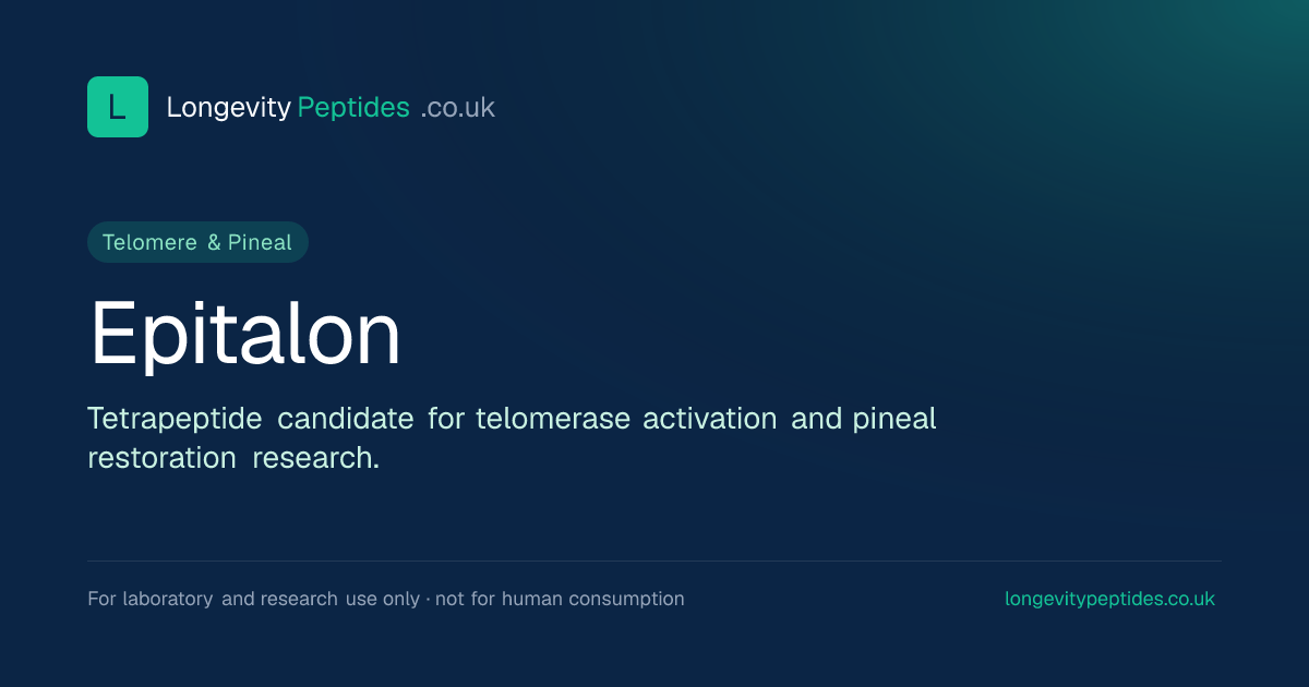 epitalon epithalon mechanism of action scientific studies telomerase Epitalon (Epithalon) — Telomere & Pineal Research Peptide UK 2026